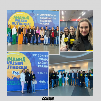 Participação do Consud na 13 ° Conferência Estadual de Saúde do Paraná.